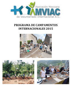 programa de campamentos internacionales 2015