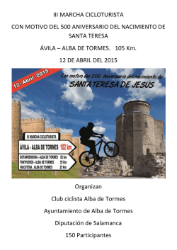 III MARCHA CICLOTURISTA CON MOTIVO DEL 500