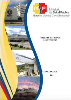 ambiente laboral talento humano - Hospital Vicente Corral Moscoso