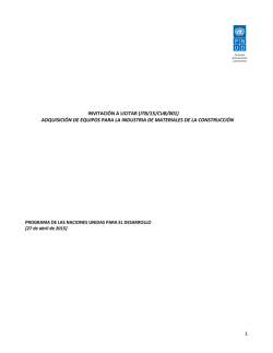 Invitaci&oacute;n a Licitar (ITB)