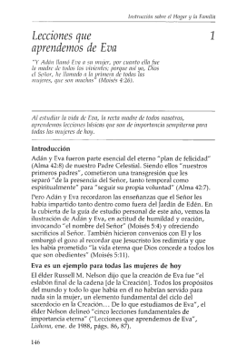 Lecciones que aprendemos de Eva