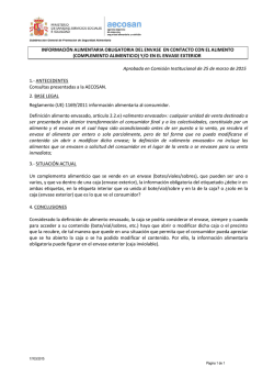 informaci&oacute;n alimentaria obligatoria del envase en