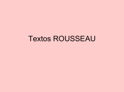 Textos Rousseau