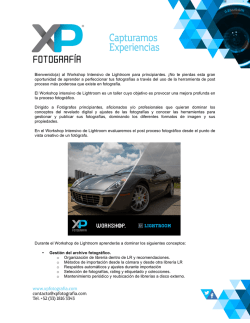 INFORMACION WORKSHOP LIGHTROOM