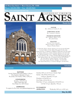 May 24, 2015 - St. Agnes Parish