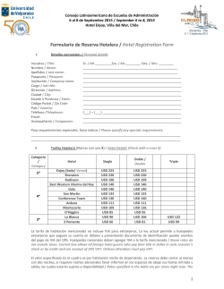 Descargar Formulario de Reserva Hotelera en PDF