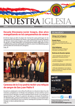 Nuestra Iglesia 168 - Diócesis de Cartagena