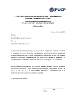 ISME Solicitud de beca
