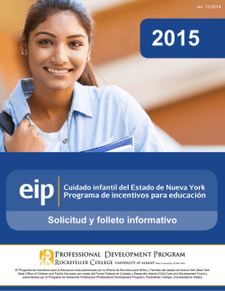 2015 - The Professional Development Program