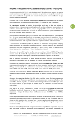 informet&eacute;cnico polipropileno copolimero random tipo iii