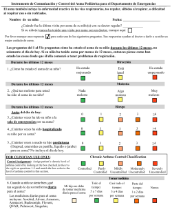 Instrumento de Comunicaci&oacute;n y Control del Asma