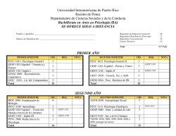 Psicología - Universidad Interamericana, Recinto de Ponce