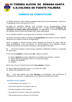 xi torneo alevin de semana santa cdcolonia de fuente palmera