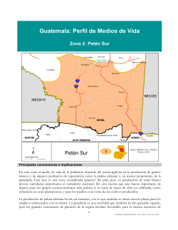 Guatemala: Perfil de Medios de Vida