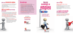Gu&iacute;a del demandante de - Empleo en Castilla y Le&oacute;n