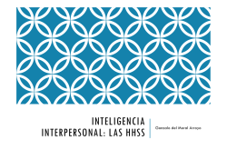 INTELIGENCIA INTERPERSONAL: LAS HHSS