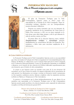 «Sapientia amoris» - Conferencia Episcopal Española