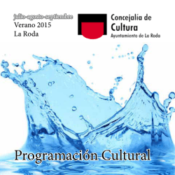 Programación Cultural - Ayuntamiento de La Roda