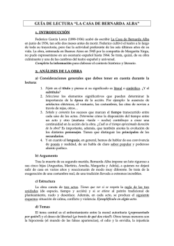 gu&iacute;a de lectura &ldquo;la casa de bernarda alba&rdquo;