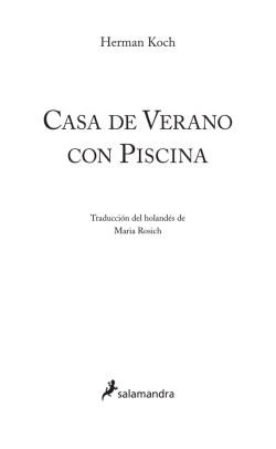 CASA DE VERANO CON PISCINA