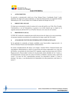 Informe Oleaje Mayo 2015 - Secretaría de Gestión de Riesgos