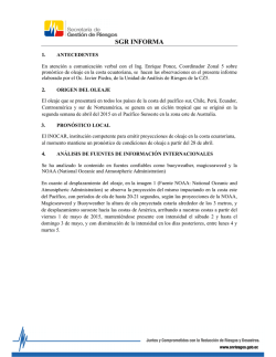 Informe Oleaje Mayo 2015 - Secretar&iacute;a de Gesti&oacute;n de Riesgos