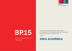 Programa completo  - Bienal de Performance Área Académica