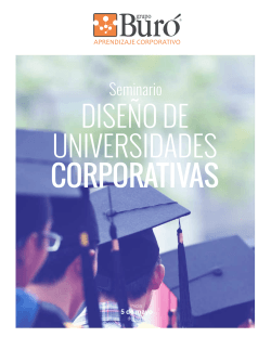 DISE&Ntilde;O DE UNIVERSIDADES CORPORATIVAS