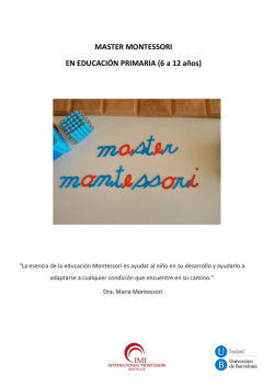 Dossier M&aacute;ster Primaria 6-12
