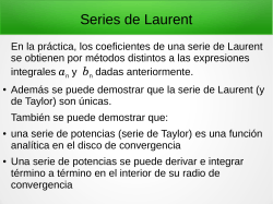 Series de Laurent