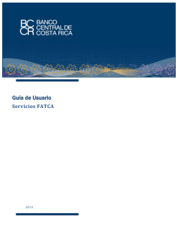 Gu&iacute;a Servicios FATCA