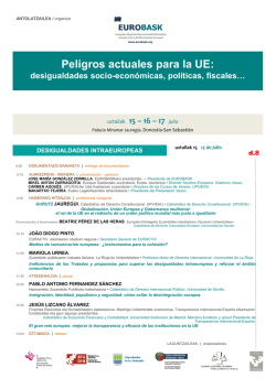 Peligros actuales para la UE: