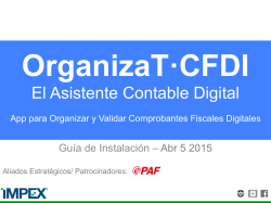 Guía de Instalación - OrganizaT-CFDI