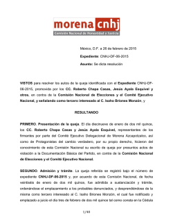 Resolución CNHJ-DF-06-2015
