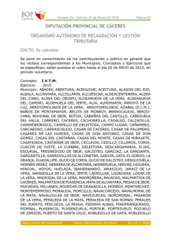 diputaci&oacute;n provincial de c&aacute;ceres organismo aut&oacute;nomo de
