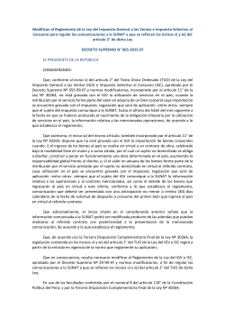 Decreto Supremo N° 065-2015-EF