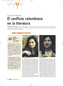 El conflicto colombiano en la literatura