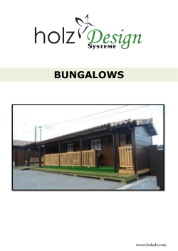 Bungalows - Holz Design Systeme