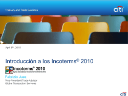 Introducci&oacute;n a los Incoterms&reg; 2010