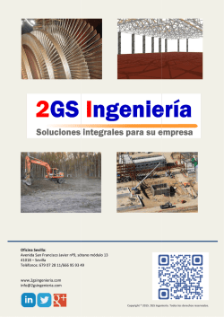 Dossier en PDF. - 2GS Ingenier&iacute;a