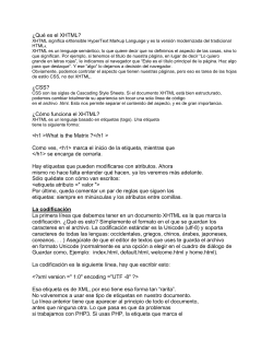 glosario de terminos xhtml y css