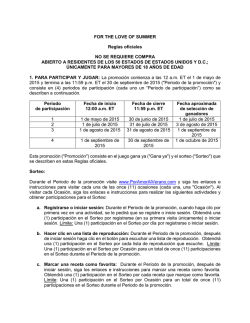 FOR THE LOVE OF SUMMER Reglas oficiales NO SE