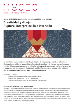 Creatividad y dibujo: Ruptura, interpretación e invención