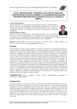 identificaci&oacute;n y desarrollo de tecnolog&iacute;a para proporcionar valor