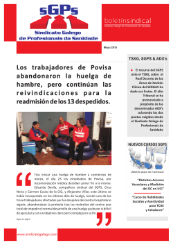 Mayo 2015 - Sindicato Galego de Profesionais da Sanidade