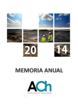 Memoria Anual 2014 - AvalChile Seguros