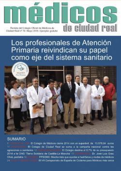 Número 70, mayo 2015 - Colegio Oficial de Médicos de Ciudad Real
