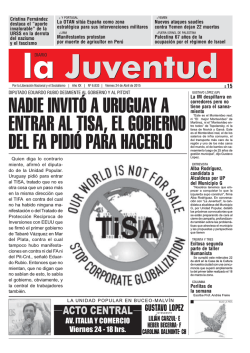 nadie invitó a uruguay a entrar al tisa, el
