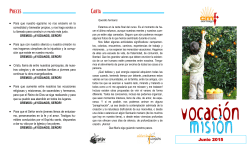 CARTA PRECES - Misioneros Claretianos