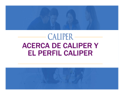 Informaci&oacute;n general sobre Caliper y el Perfil Caliper